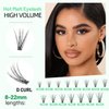 Bodermincer 20D 0.07mm Thickness 8-22mm To Choose Grafting False Eyelashes False Eyelashes Individual Natural Long Mink Fake Eyelashes Extension Handmade Bulk Wholesale (10mm)