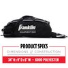 Franklin Sports Youth Baseball Bat Bag - Kids Teeball, Softball, Baseball Equipment Bag - Holds Bat, Helmet, Cleats and More - Black