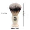 Premium Shaving Brushes for men by Echolly-NO Shedding Bristle Shave Brushes for Men-Smooth Acrylic Handle Legacy Shave Brush-Rich and Fast Lather Shaving Cream Brush Dad Gifts for Fathers Day