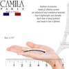 Camila Paris CP2822 French Hair Barrette Clip for Girls, Handmade, Nacar, Metal-Free Closure Strong Hold Grip Hair Clips for Women, No Slip and Durable Styling Girls Hair Accessories, Made in France