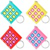 Hicarer 32 Pcs Tic Tac Toe Keychain for Kids Ages 8-12 Party Favors Plastic Keyholders for Mini Backpack Clip Birthday Party (Macaroon Color)