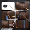 8 Colors Hair Tinsel Kit with Tools, VEINARDYL 47 Inch Hair Tinsel Extensions Fairy Hair Glitter Color Hair Tensile Sparkling Braiding Hair for Girls Women Halloween Cosplay Party - 1600 Strands