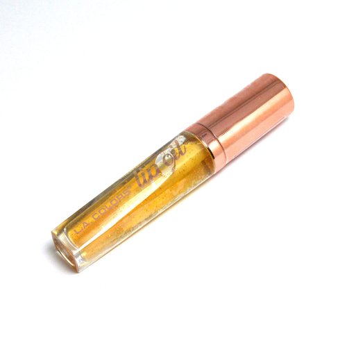 L.A. COLORS 1 Lip Oil Lipgloss [ CLG442 Hunnybun : Vanilla Scented ] Lip Gloss Balm Ultra Hydrating Formula + Free Zipper Bag
