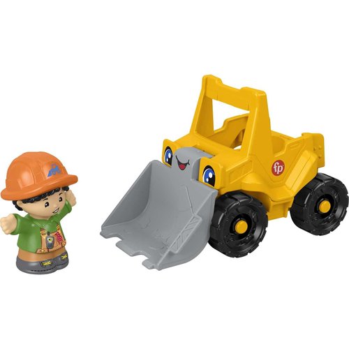 Little People Toddler Construction Toy Bulldozer Vehicle & Worker Figure for Pretend Play Ages 1+ Years