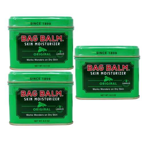Bag Balm Skin Moisturizer Lotion - Hand and Body, 8 Ounce Tins, Pack of 3