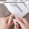 20 Pcs Cuticle Trimmer Cuticle Nippers Stainless Steel Cuticle Remover Pointed Cuticle Cutter Nail Cuticle Clippers Dead Skin Pedicure Manicure Tools for Fingernails and Toenails