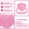 Glue Rings for Eyelash Extensions Glue Rings Pretty memory 100PCS Smart Lash Rings Blooming Eyelash Glue Holder Volume Fanning Cup for Lash Extension Supplies, Pink