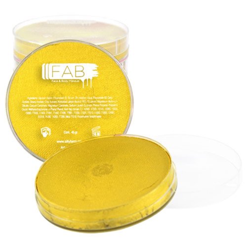 Sillyfarm FAB Face Paint - Yellow Shimmer 132 (45g)
