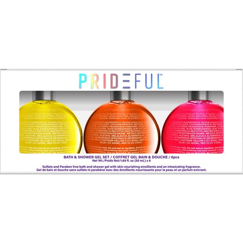 Prideful 3pc Bubble Bath Set (50ML) X 3 (Bergamot & Coriander, Orange & Mango, Tahitian Vanilla)