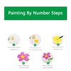Tucocoo Paint by Numbers Kits 16x20inch Canvas DIY Abstract Opium Poppy Flower Oil Painting for Kids, Students, Adults Beginner with Brushes and Acrylic Pigment-Love Sign(Without Frame)