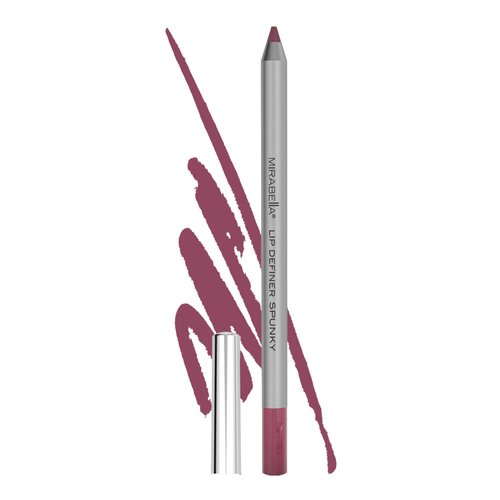 Mirabella Line & Define Lip Definer Lip Pencil, Smoothing & Moisturizing Retractable Lip Liner with Long-Lasting & Ultra-Creamy Formula, Antioxidants Vitamin C & E, & Built-In Sharpener, Spunky