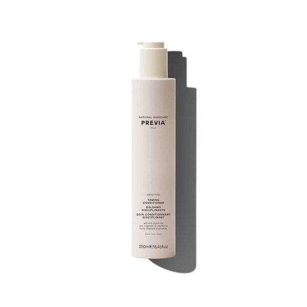 PREVIA Smoothing Taming Conditioner | Anti-Frizz Deep Conditioning with Almond Extract | Vegan, Sulfate-Free, Hydrating Formula for Soft, Manageable Hair & Frizz Control - 8.45 oz