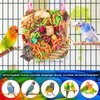 KATUMO Bird Toys, Parakeet Toys Conure Grass Mat Foraging Toys Parrot Shredding Hanging Toys for Cockatiel Lovebird Parakeet Budgie Small-Medium Birds