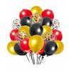 300 Pack Red Black and Gold Balloons +Red Black Gold Confetti Balloons 12 Inch for Birthday Party Wedding Festival Decoration