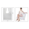 100 Pcs Disposable Hair Salon Capes,51x36 inch Waterproof Shampoo Barber Hair Cutting Cape for Barbershop and Salon Hairdressing,Suit for Kids Adults