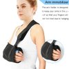TODDOBRA Arm Sling Shoulder immobilizer for Shoulder Injury with Back Belt Men & Women Shoulder Immobilizer Left and Right Arm Lightweight Rotator Cuff Arm Support for Elbow Wrist Injury -(Size L)