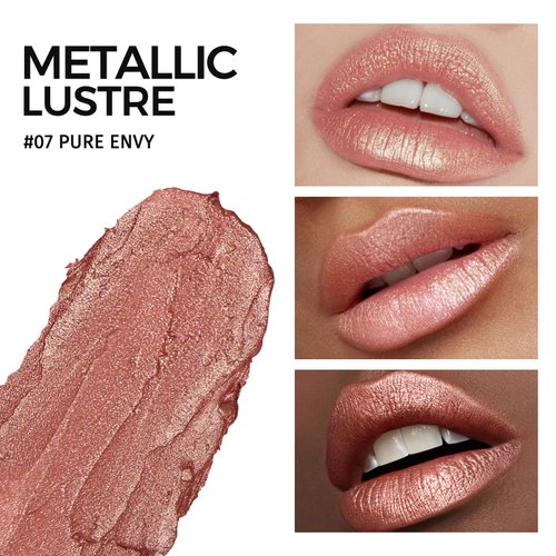 Anglicolor Glitter Lipstick High Impact Lipcolor,Nude Lipstick Moisturizing Creamy Formula,Metallic Lipstick For Women For Vegan & Cruelty-Free,Full-Coverage Lip Color