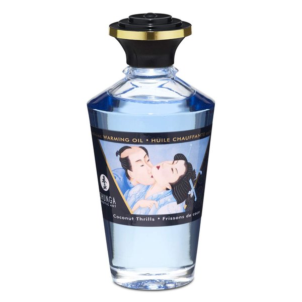 Shunga Warming Massage Oil 3.5 Fluid Ounces (Coconut)