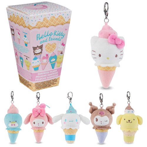 GUND Sanrio Hello Kitty and Friends Ice Cream Surprise Plush Toy, Mystery Unboxing Stuffed Animal for Ages 1 and Up, Multicolor, 4” (1 of 6 Styles)