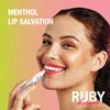 Ruby Kisses Salvation Lip Gloss, Lightweight, Juicy Shine, Menthol Infused Conditioning Lip Treatment, Heals, Cools & Calms, Deep Hydration Lip Care (Tinted)