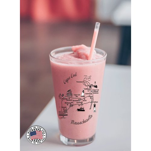 Corkology Cape Cod Pint Glass, 1 Count (Pack of 1), Clear