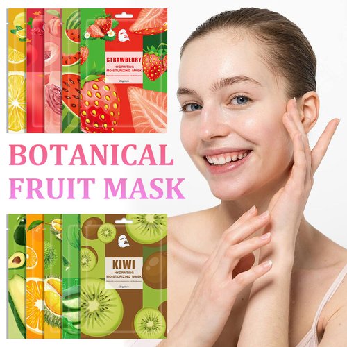 XMXueMei Face Sheet Mask Variety Set,10PCS Moisturizing Clean Facial Paper Sheet Mask for All Skin Types,Hydrating Beauty Sheet Mask Set for Women Men