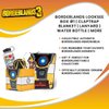 JUST FUNKY Official Borderlands LookSee Collector Mystery Gift Box - Includes Claptrap Blanket, Lanyard, Water Bottle, and More - Exclusive Fan Toy Collectible Set | Licensed Merchandise