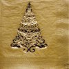 16-Count Glitz Foil Stamped Paper Beverage Napkins, Gold