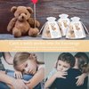 Zhanmai Set of 12 Mini Plush Bears Gift Little Pocket Bear for Kids Inspirational Bear Hug Gift Card Organza Bags for First Day of School Back to School Graduation Party Favors(Lovely Style, 8 cm)