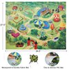 BOLZRA Safari Animals Figurines Toys with Activity Play Mat & Trees, Realistic Plastic Jungle Wild Zoo Animals Figures Playset with Elephant, Giraffe, Lion, Gorilla for Kids, Boys & Girls, 22 Piece