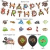 44 Pcs Snake Birthday Party Supplies Includes Snake Happy Birthday Banner, Cake Topper, Cupcake Toppers, Balloons, Reptile Snake Theme Party for Kids Teens Fans Birthday Party Decorations