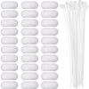 Sumind 30 Pack Nylon Lint Trap Washing Machine Lint Fabric Mesh Snare Washer Lint Catcher with 30 Pack Cable Ties