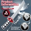 Eerrhhaq 12 Pcs Inflatable Ninja Samurai Sword, Inflated Katana Sword Toy, Blow Up Ninja Swords for Party Favors Cosplay Samurai Theme Party