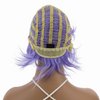 Aimole Short Straight Layered Synthetic Wigs Women Hair Daily Cosplay Party Costume Wig Heat Resistant Fiber (Light Purple)