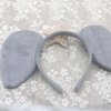 4 Pcs Halloween Elephant Ears Headband Nose Bow Tie Tail Gray Elephant Hair Hoops Women Bowtie Animal Headpiece Hairband Hair Bands Cosplay Dress Up Masquerade Baby Shower Birthday Party Accessories