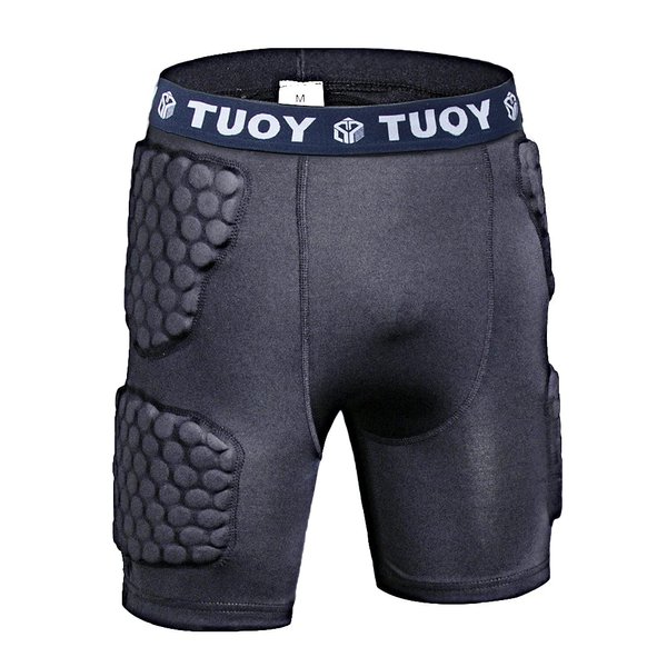 Men's Padded Football Girdle Compression 5-Pads Integrated Football Pads with Hip Tail Thigh Protector for Football Baseball