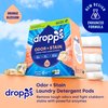 Dropps Odor & Stain Biobased Power Laundry Detergent Pods, Orange Blossom (64 Count) - HE Compatible Laundry Pods for Fresh Clothes – Laundry Soap Supplies & Recyclable Paperboard Packaging