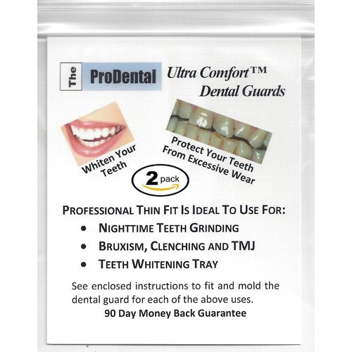 Mouth Guard for Grinding Teeth - 2 Pack, Made in USA | Thin and Trim Anti Grinding Night Guard - Teeth Whitening Dental Guard | Stops Bruxism - Teeth Clenching | No BPA