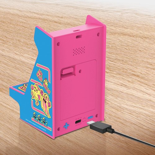 My Arcade Ms. Pac-Man Nano Player - 4.5" Fully Playable Portable Mini Arcade Machine, 2.4" Screen Color Display