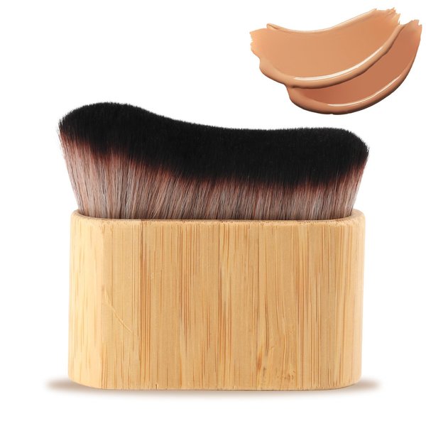 Practical Kabuki Tanning Brush, Self-Tan Brush, Body Tanning Brush, Beginner Makeup Tool, Sturdy Handle and Soft Bristles, for Fake Tan, Body Makeup Blend and Blur Tan Brush (as shown)(as shown)