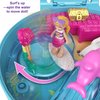 Polly Pocket Compact Playset, Dolphin Beach with Micro Polly, Mermaid Doll & Accessories, Travel Toys with Surprise Reveals