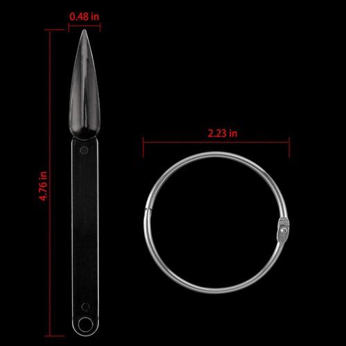 Kinjoek 3 Set Total 150 Pointed Tips Clear Nail Swatches Sticks Nail Art Supplies Practice Display Board for Nail Art Polish Color Display and Home DIY, Transparent