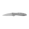Kershaw Leek Black EDC Pocketknife, 3" Sandvik 14C28N Steel Blade, Assisted Opening Folding Knife