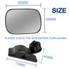 Automotive Interior Rearview Baby Mirror - Car Small Clip-On Adjustable Facing Back Rear View Seat Convex Mirror Clip on Car or Truck Sun Visor