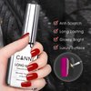 CANNI 18ml No Wipe Gel Top Coat - Scratch Resistant Gel Nail Polish High Gloss Shiny and Long Lasting Clear Top Coat, Soak Off LED Nail Lamp Nail Art Starter Manicure