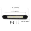 Dream Lighting 12 Volt Auto Waterproof Awning Lights/Cool White RV Exterior LED Lighting for Marine Boat Camper Trailer and Motorhome 9.84 inch Black Shell Pack of 2