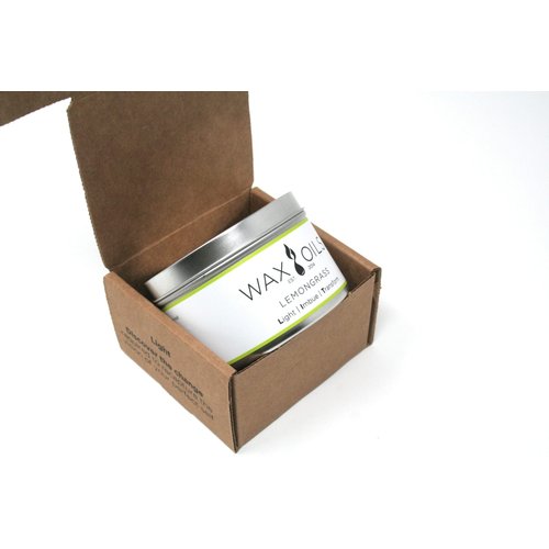 Wax and Oils Soy Wax Aromatherapy Scented Candles, Lemongrass, 8 oz