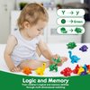 NAODONGLI Montessori Educational Toddler Learning Toys for Ages 2-4 Boys Girls,Dinosaur Alphabet Matching Games for Kids 3-5,ABC Uppercase Lowercase Preschool Toys Gift Set for Kindergarten Daycare
