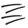4Pcs Black Rhinestone Barrettes, Shiny Hair Pin, Crystal Diamond Bobby Pin,Sparkly Hair Decoration for Women Clip Bangs Metal Hair Clip,Hair Styling Pins,Hair Care sparkly barrettes for women
