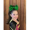 1PCS 8 Inch Big Sequin Hair Bows for Girls Alligator Clips Sparkly Glitter Hair Accessories for Little Teen Toddler Girls Kids (Green)